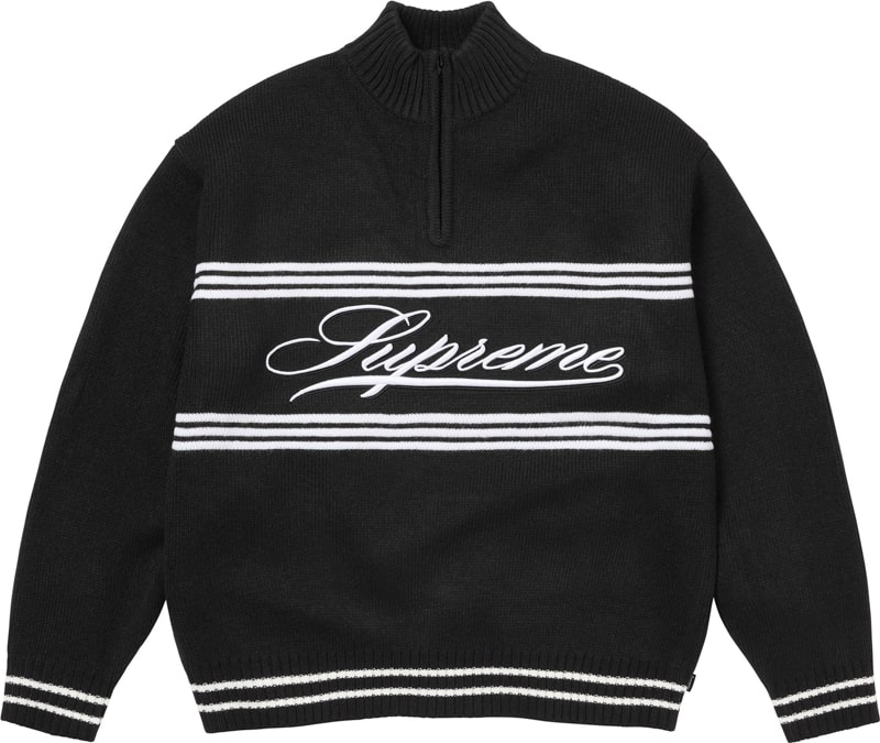 Supreme（シュプリーム） 2025FW Week6 Script Stripe Half Zip Sweater