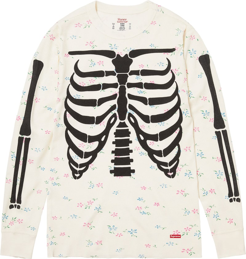 Supreme（シュプリーム）2025FW Week9 Fox Racineコラボ Supreme®/Hanes® Bones Thermal Crew (1 Pack)