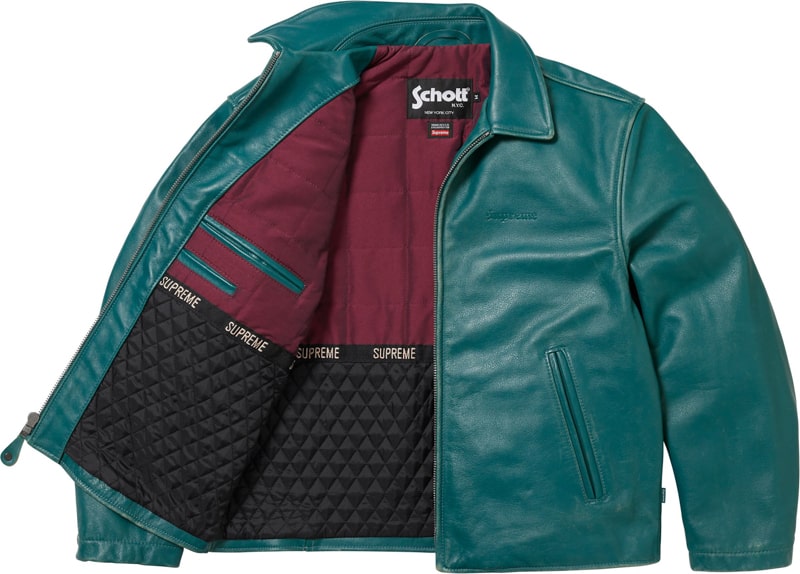 Supreme（シュプリーム） 2025FW Weel11 Supreme®/Schott® Leather Racer Jacket