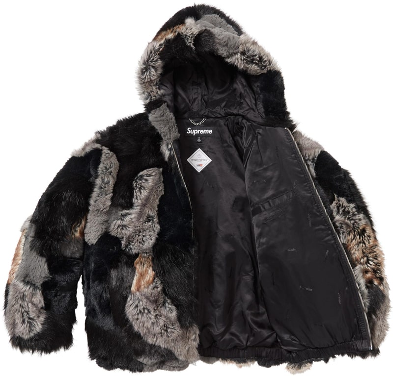 Supreme（シュプリーム） 2025FW Week7 Patchwork WINDSTOPPER® Hooded Faux Fur Jacket