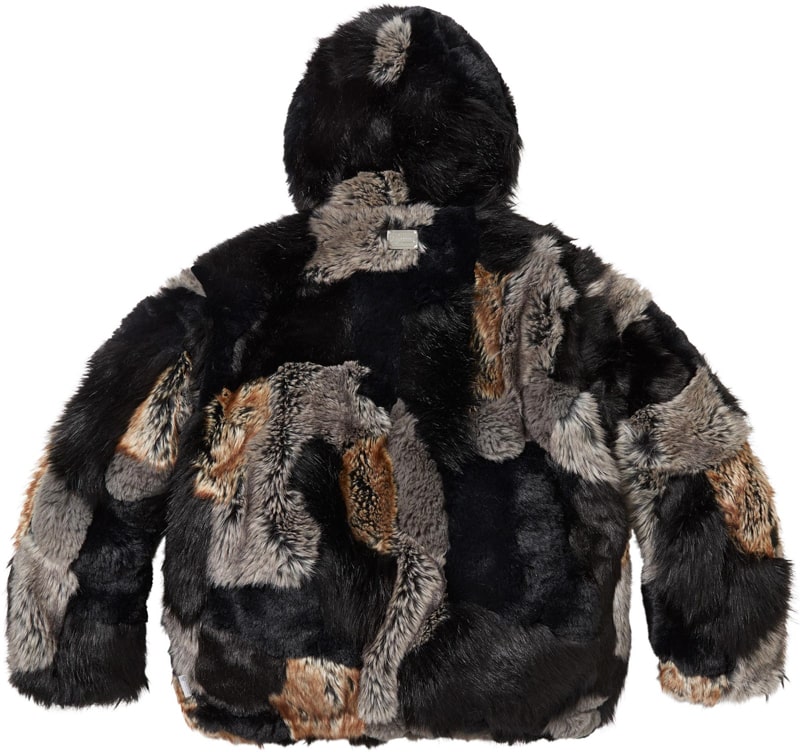 Supreme（シュプリーム） 2025FW Week7 Patchwork WINDSTOPPER® Hooded Faux Fur Jacket