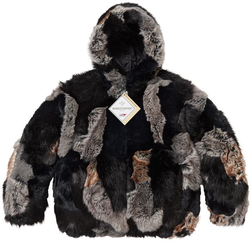 Supreme（シュプリーム） 2025FW Week7 Patchwork WINDSTOPPER® Hooded Faux Fur Jacket