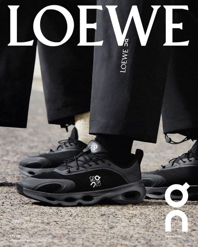 ロエベ オン LOEWE ON ブラック スニーカー LOEWE x On 最新コラボレーションがまもなく発売。共同デザインによる