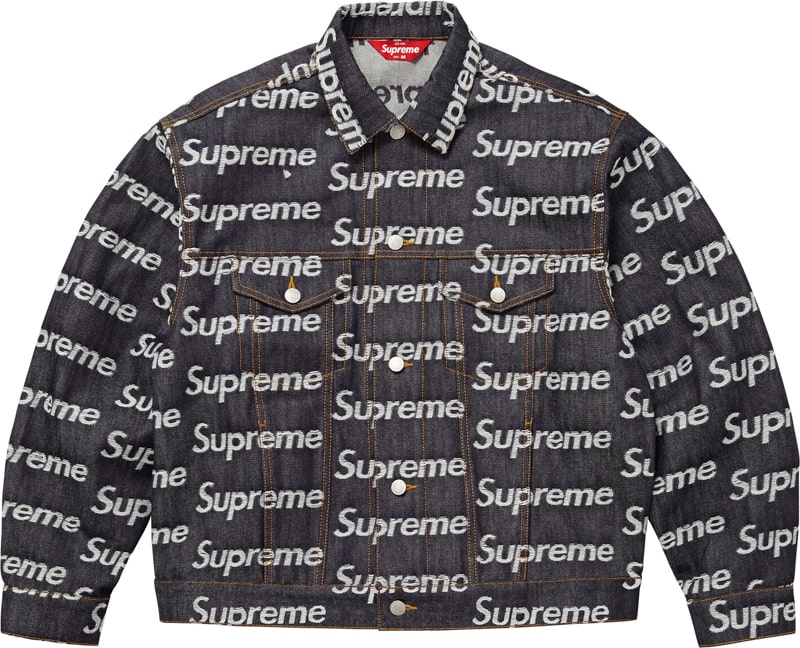 Supreme（シュプリーム） 2025FW Week10 Jacquard Logos Denim Trucker Jacket