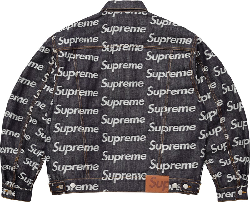 Supreme（シュプリーム） 2025FW Week10 Jacquard Logos Denim Trucker Jacket
