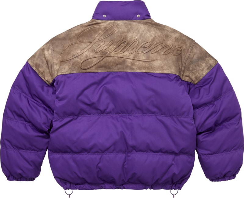 Supreme（シュプリーム） 2025FW Week7 Leather Yoke Puffer Jacket