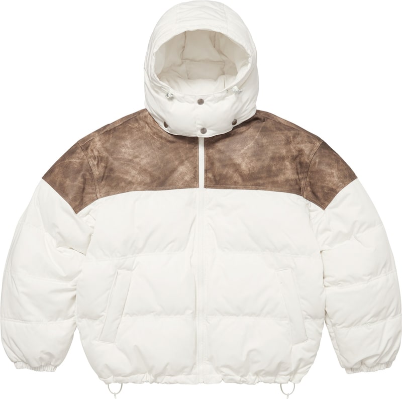 Supreme（シュプリーム） 2025FW Week7 Leather Yoke Puffer Jacket