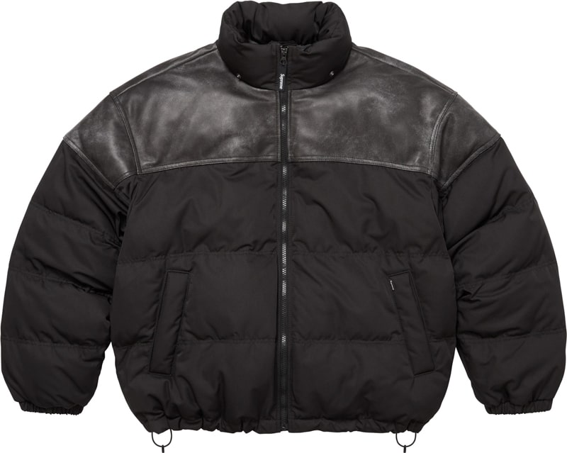 Supreme（シュプリーム） 2025FW Week7 Leather Yoke Puffer Jacket