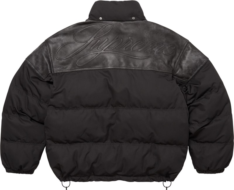 Supreme（シュプリーム） 2025FW Week7 Leather Yoke Puffer Jacket
