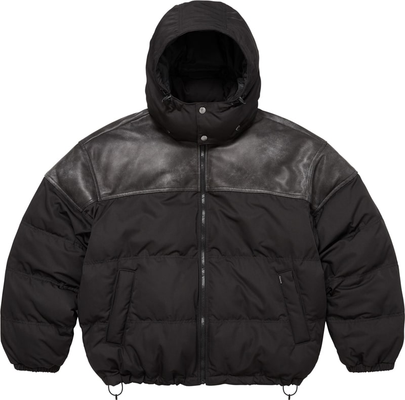 Supreme（シュプリーム） 2025FW Week7 Leather Yoke Puffer Jacket