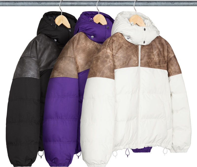 Supreme（シュプリーム） 2025FW Week7 Leather Yoke Puffer Jacket