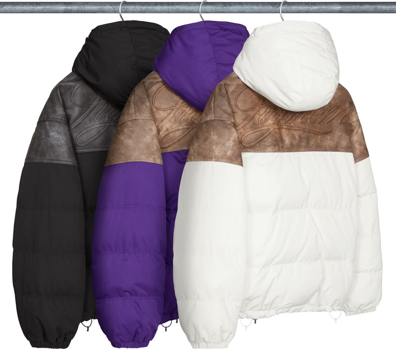Supreme（シュプリーム） 2025FW Week7 Leather Yoke Puffer Jacket