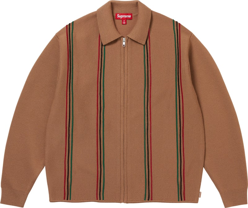 Supreme（シュプリーム） 2025FW Week7 Stripe Zip Up Polo Sweater