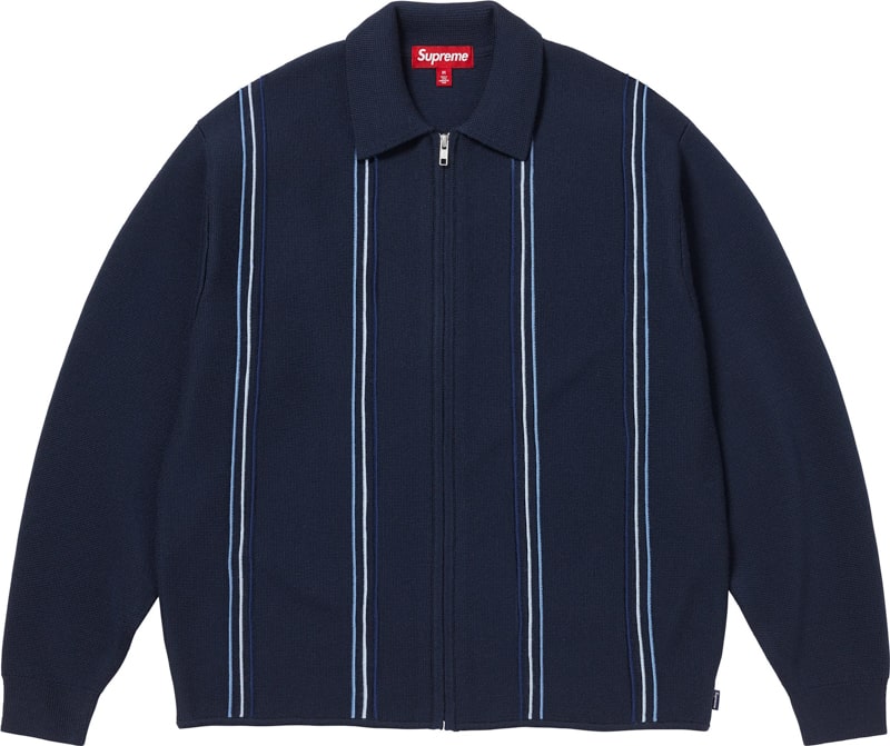Supreme（シュプリーム） 2025FW Week7 Stripe Zip Up Polo Sweater