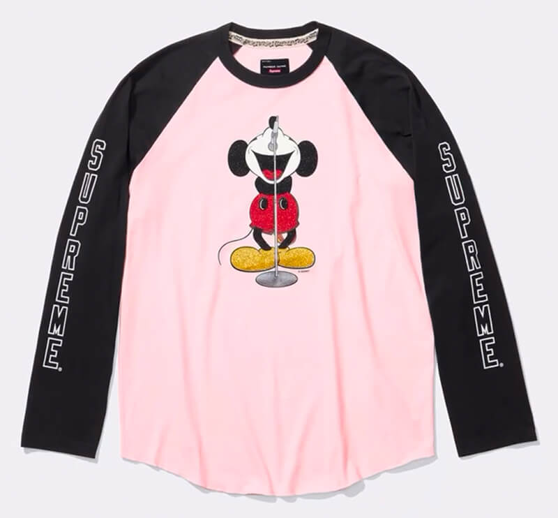 Supreme（シュプリーム） 2025FW Week8 Number (N)ine®/Mickey Mouse Raglan L/S Top