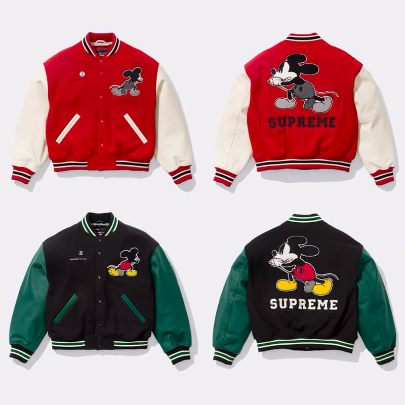 Supreme（シュプリーム） 2025FW Week8 Number (N)ine®/Mickey Mouse Varsity Jacket