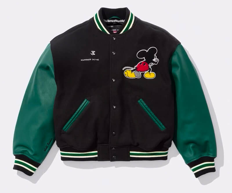 Supreme（シュプリーム） 2025FW Week8 Number (N)ine®/Mickey Mouse Varsity Jacket
