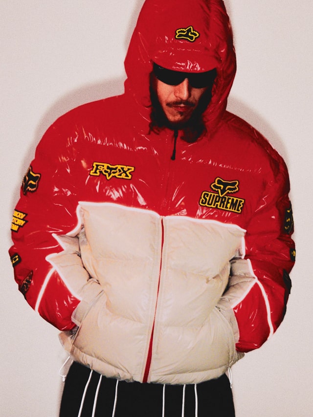 Supreme（シュプリーム）2025FW Week9 Fox Racineコラボ 着用画像（着画）