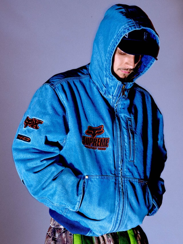 Supreme（シュプリーム）2025FW Week9 Fox Racineコラボ 着用画像（着画）