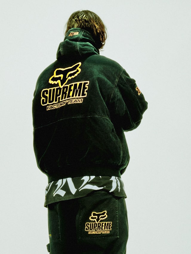 Supreme（シュプリーム）2025FW Week9 Fox Racineコラボ 着用画像（着画）