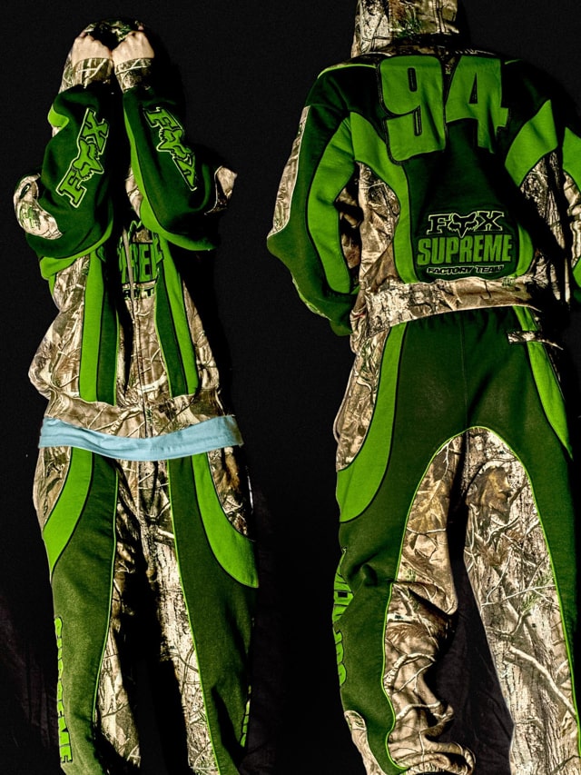 Supreme（シュプリーム）2025FW Week9 Fox Racineコラボ 着用画像（着画）