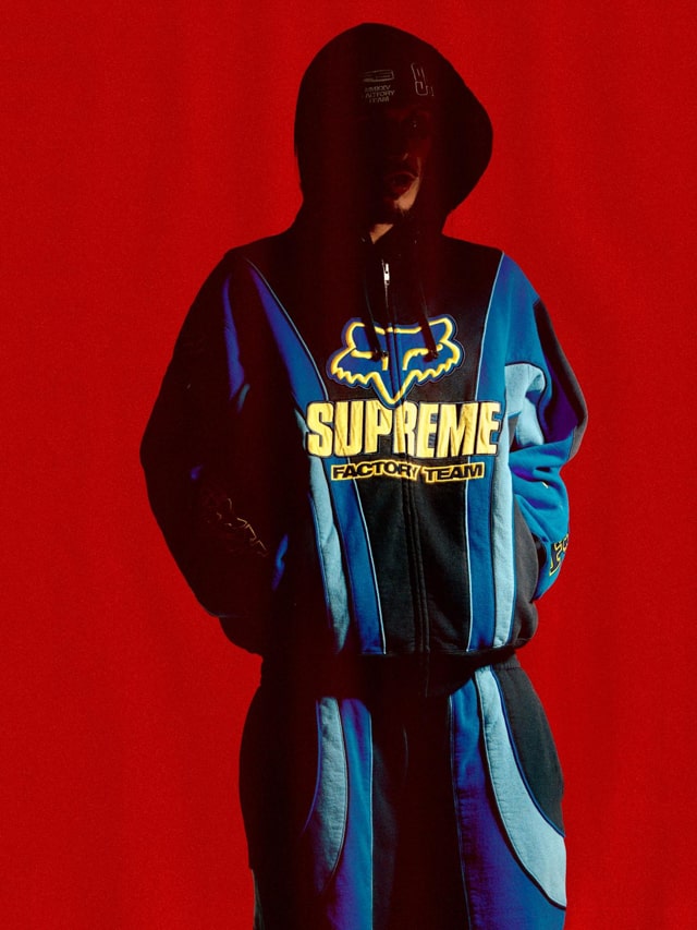 Supreme（シュプリーム）2025FW Week9 Fox Racineコラボ 着用画像（着画）