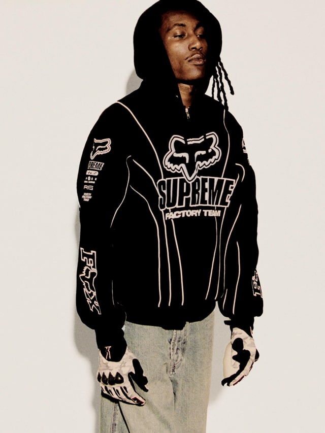 Supreme（シュプリーム）2025FW Week9 Fox Racineコラボ 着用画像（着画）