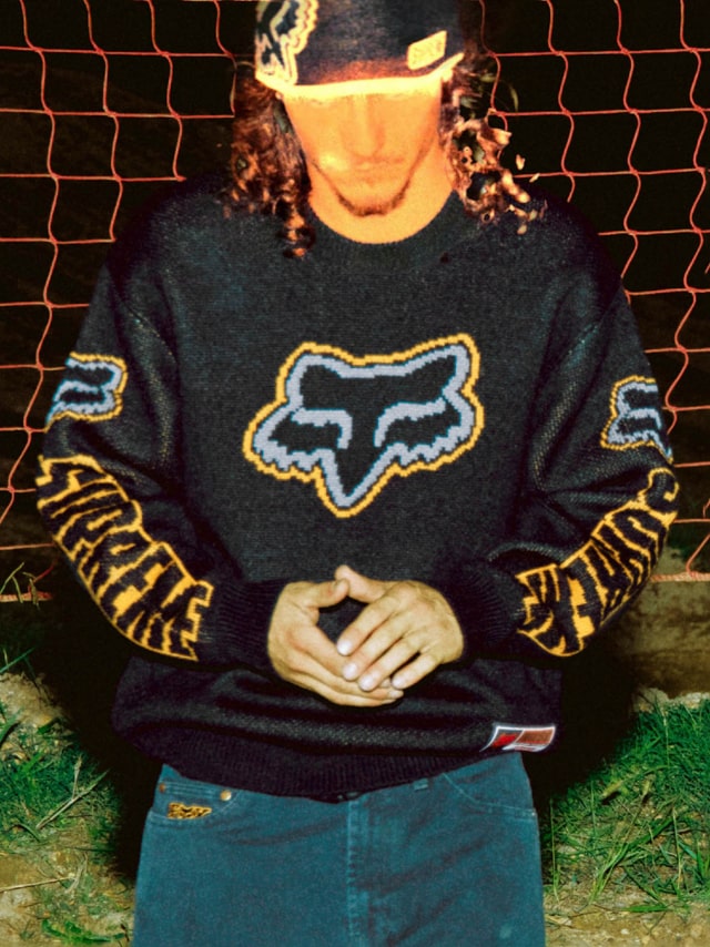 Supreme（シュプリーム）2025FW Week9 Fox Racineコラボ 着用画像（着画）