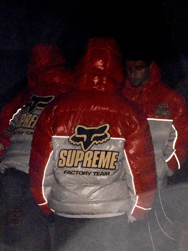 Supreme（シュプリーム）2025FW Week9 Fox Racineコラボ 着用画像（着画）