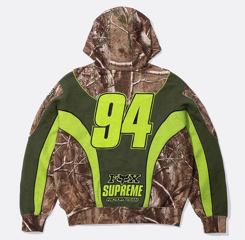 Supreme（シュプリーム）2025FW Week9 Fox Racineコラボ Zip Up Hooded Sweatshirt