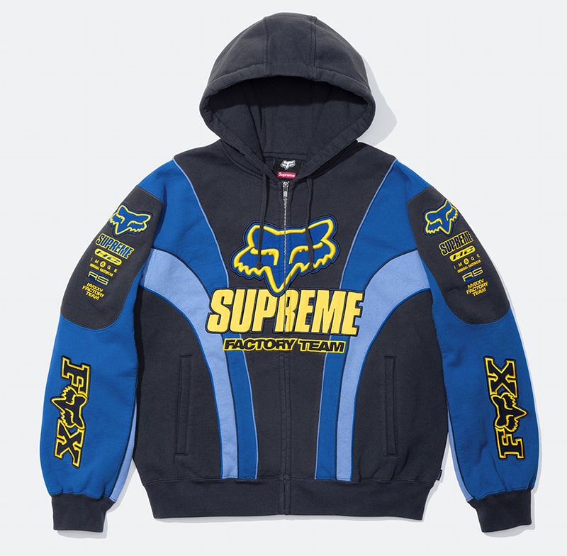 Supreme（シュプリーム）2025FW Week9 Fox Racineコラボ Zip Up Hooded Sweatshirt