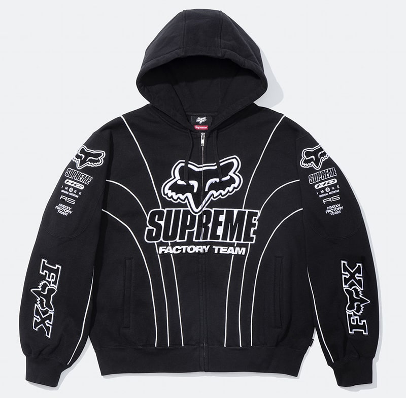 Supreme（シュプリーム）2025FW Week9 Fox Racineコラボ Zip Up Hooded Sweatshirt