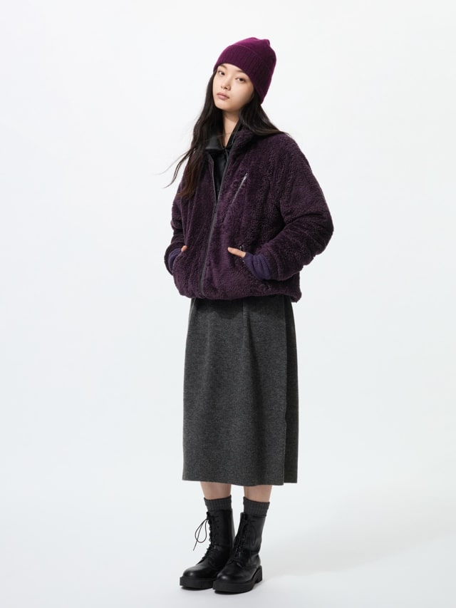 UNIQLO x NEEDLES（ユニクロ×ニードルズ） フリースジャケット パープル