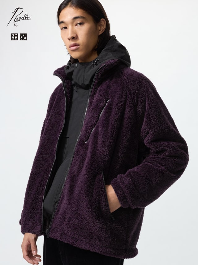 UNIQLO x NEEDLES（ユニクロ×ニードルズ） フリースジャケット パープル