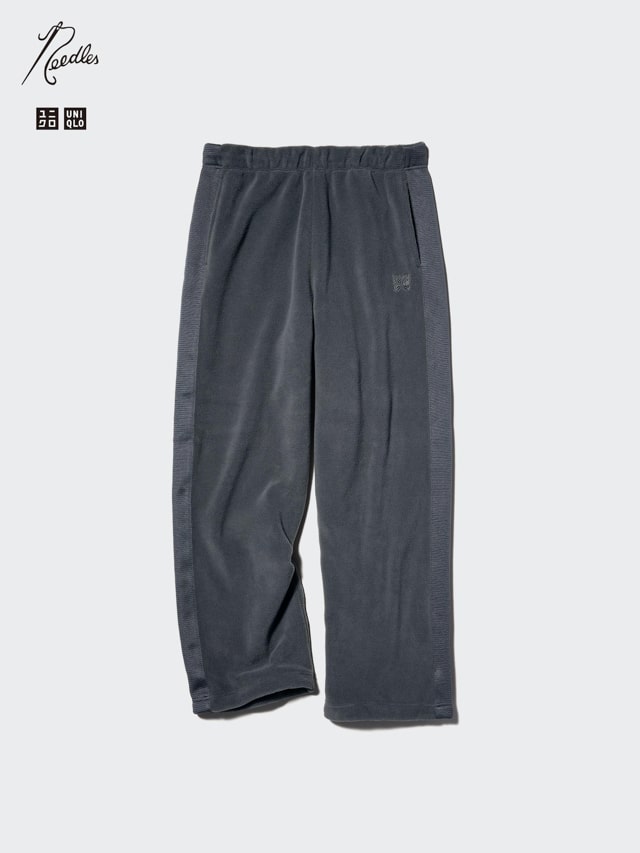 UNIQLO x NEEDLES（ユニクロ×ニードルズ） フリースワイドパンツ グレー