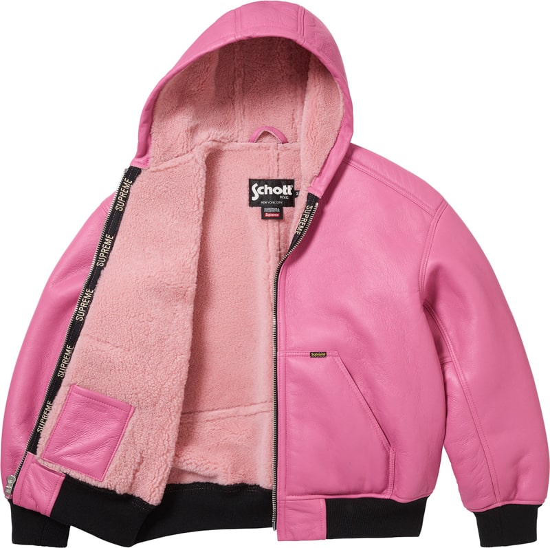 Supreme（シュプリーム） 2025FW Week14 Supreme®/Schott® Shearling Hooded Work Jacket
