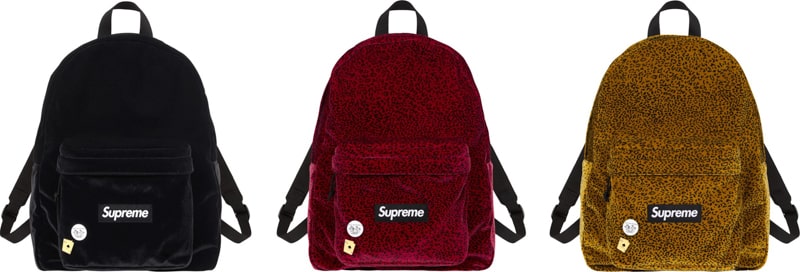 Supreme(シュプリーム) 2025FW Weel11 Velvet Backpack