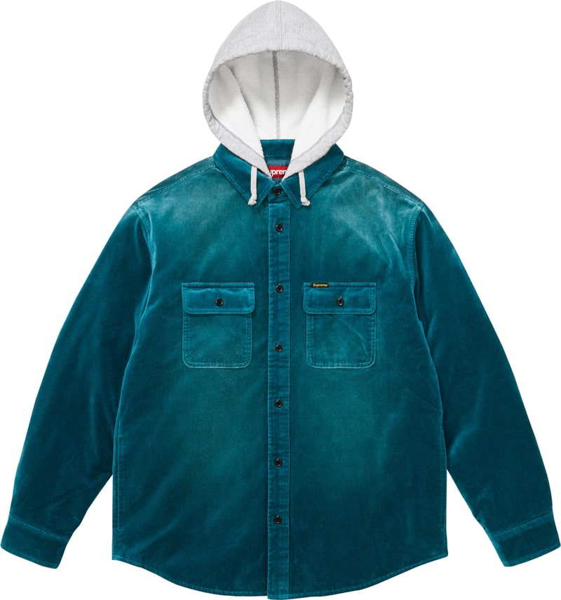 Supreme（シュプリーム） 2025FW Week12 Quilted Lined Hooded Velvet Shirt