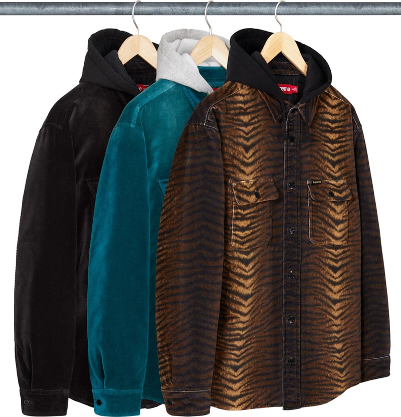 Supreme（シュプリーム） 2025FW Week12 Quilted Lined Hooded Velvet Shirt