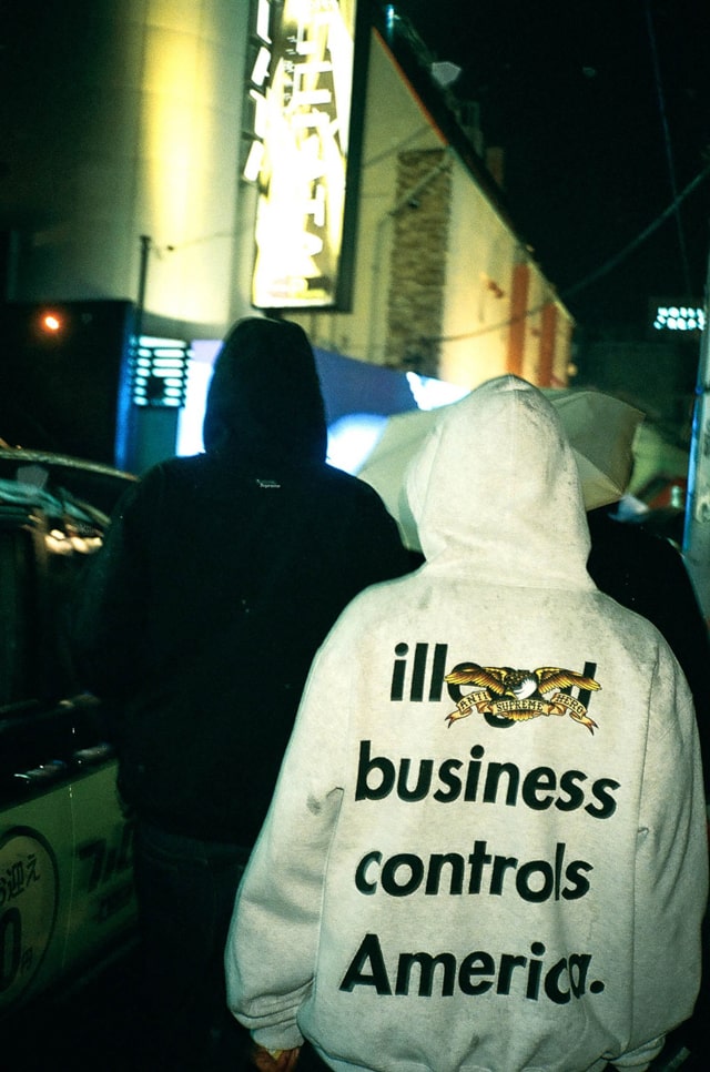 Supreme（シュプリーム） 2025FW Week12 ANTIHERO（アンタイヒーローコラボ）着用画像・着画