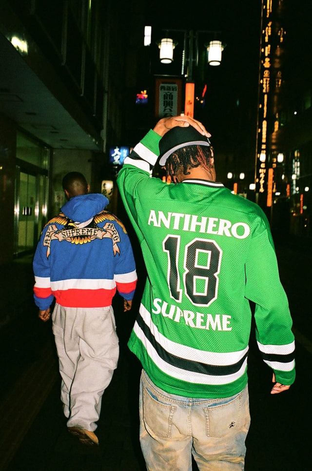 Supreme（シュプリーム） 2025FW Week12 ANTIHERO（アンタイヒーローコラボ）着用画像・着画