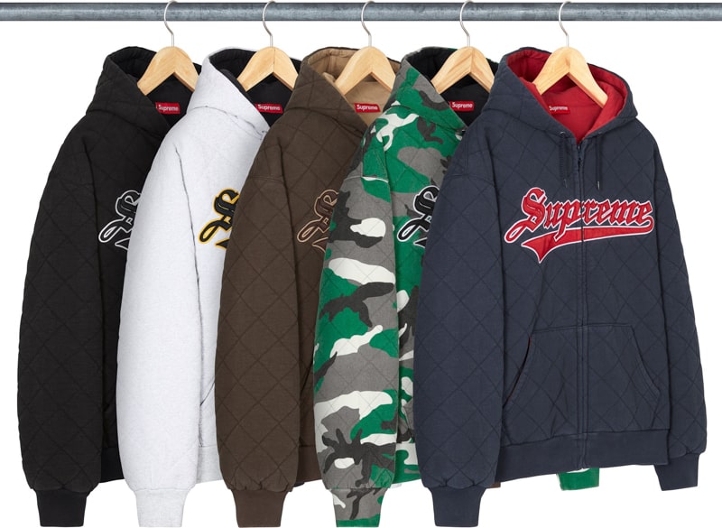 Supreme（シュプリーム） 2025FW Week13 Quilted Zip Up Hooded Sweatshirt