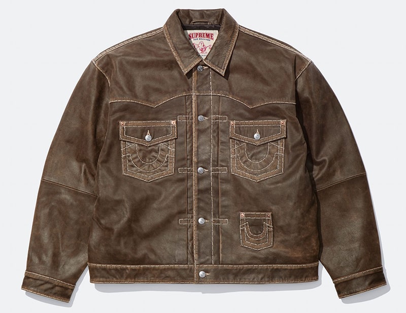 Supreme（シュプリーム） 2025FW Week13 Supreme®/True Religion® Leather Trucker Jacket