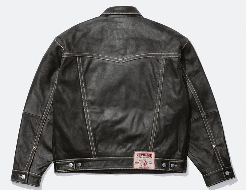 Supreme（シュプリーム） 2025FW Week13 Supreme®/True Religion® Leather Trucker Jacket
