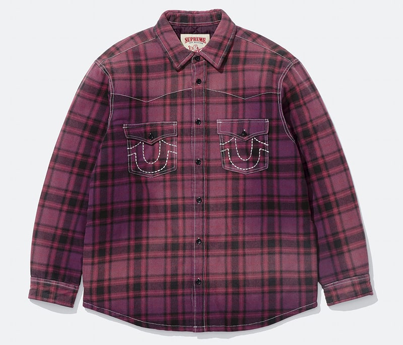 Supreme（シュプリーム） 2025FW Week13 Supreme®/True Religion® Quilted Lined Plaid Flannel Shirt