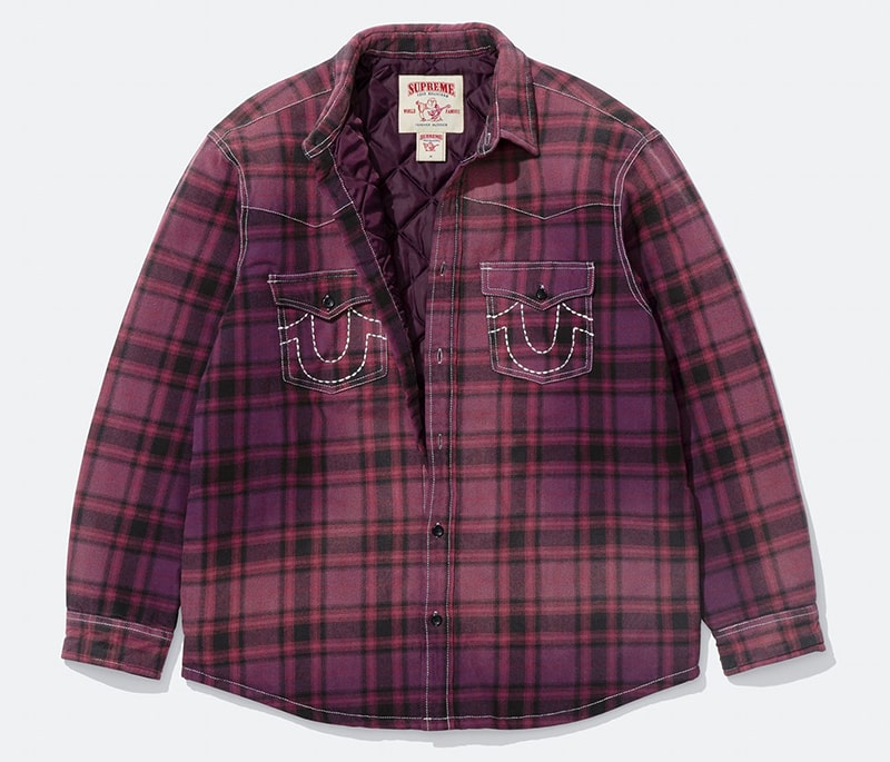 Supreme（シュプリーム） 2025FW Week13 Supreme®/True Religion® Quilted Lined Plaid Flannel Shirt