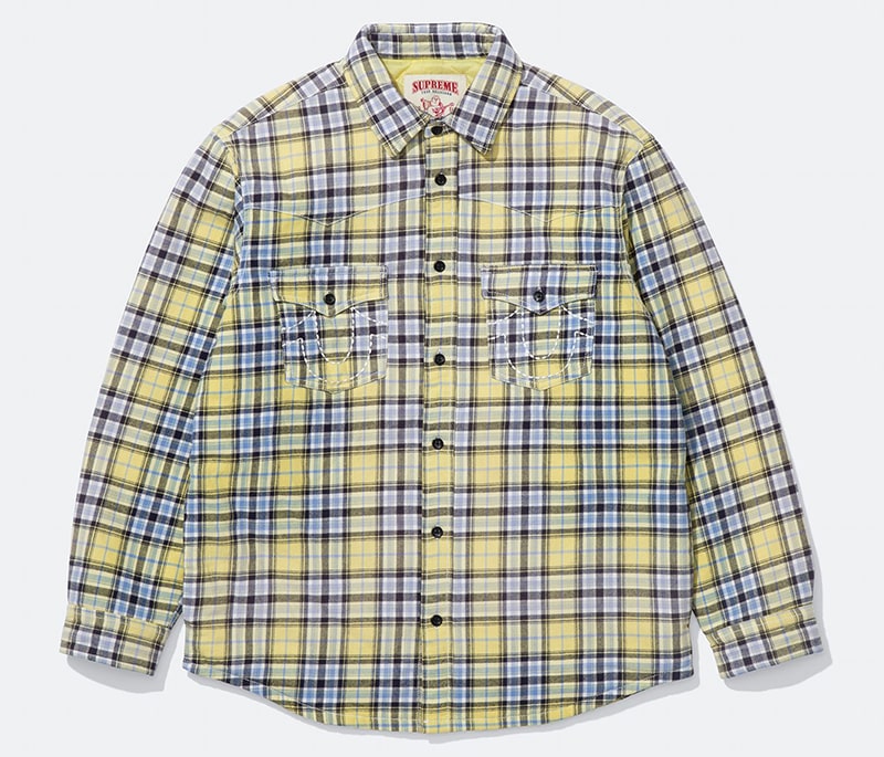 Supreme（シュプリーム） 2025FW Week13 Supreme®/True Religion® Quilted Lined Plaid Flannel Shirt