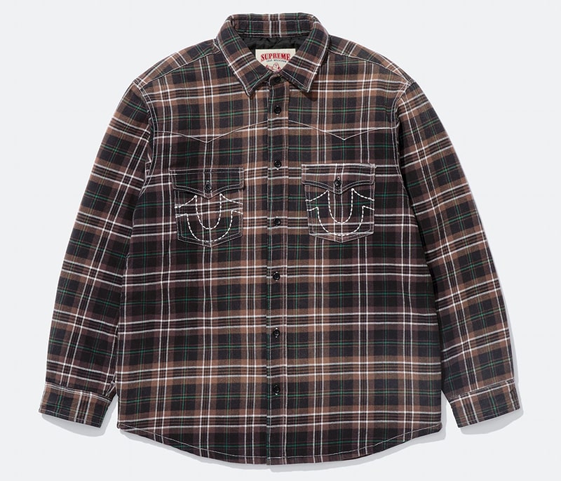 Supreme（シュプリーム） 2025FW Week13 Supreme®/True Religion® Quilted Lined Plaid Flannel Shirt