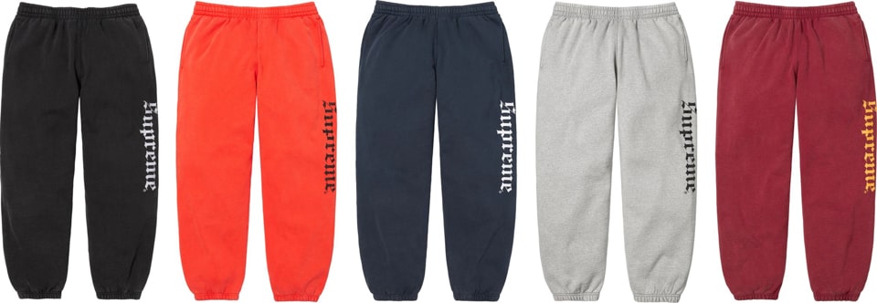 Supreme（シュプリーム） 2025FW Week14 Washed Old English Sweatpant