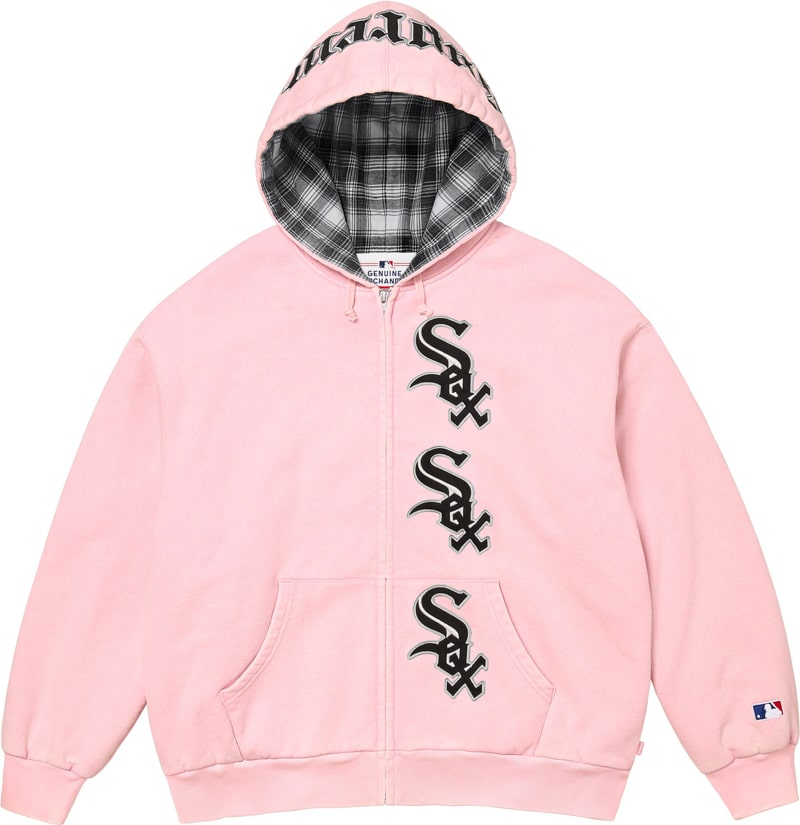 Supreme（シュプリーム） 2025FW Week17 Supreme®/Chicago White Sox™ Zip Up Hooded Sweatshirt